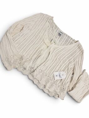 Arula white/cream  Knit Tie-Front sweater